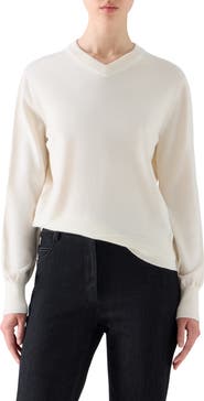 Akris punto Cool Wool Relaxed Sweater