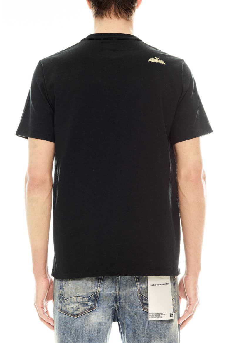 Lucky Bastard Cotton Graphic T-Shirt, Alternate, color, BLACK