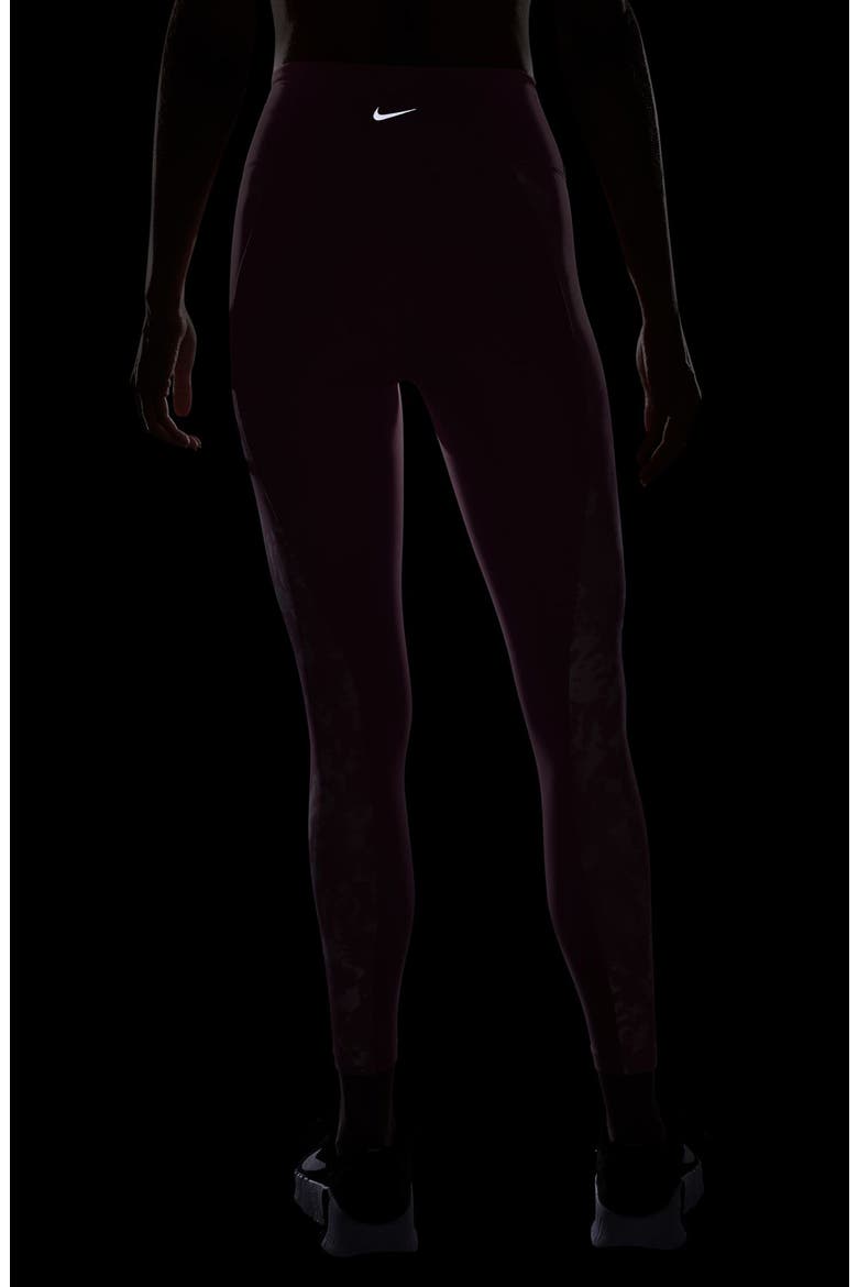 Dri-FIT One High Waist 7/8 Leggings, Alternate, color, ELEMENTAL PINK/ BLACK
