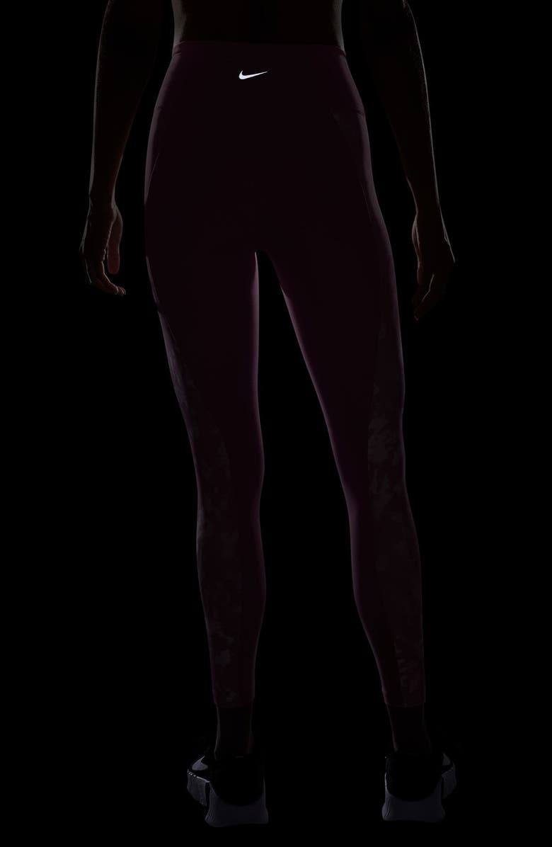 Nike Dri-FIT One High Waist 7/8 Leggings, Alternate, color, Elemental Pink/ Black