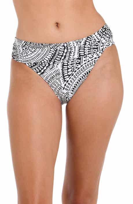 La Blanca Dream Catcher Shirred Band Hipster Bikini Bottoms