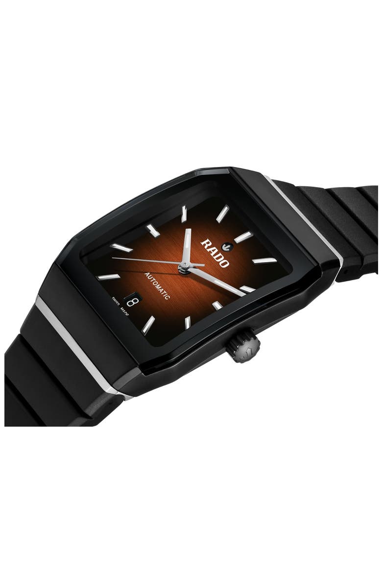 Anatom Automatic Bracelet Watch, 32.5mm, Alternate, color, BLACK/ ORANGE