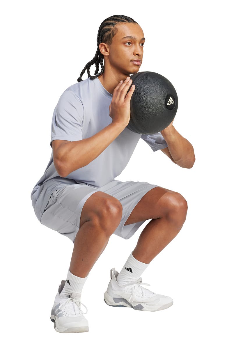 adidas Aeroready Essentials 7-Inch Training Shorts, Alternate, color, Halo Silver/ Black