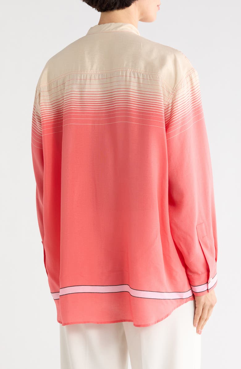 Longchamp Long Sleeve Tunic Top, Alternate, color, Coral
