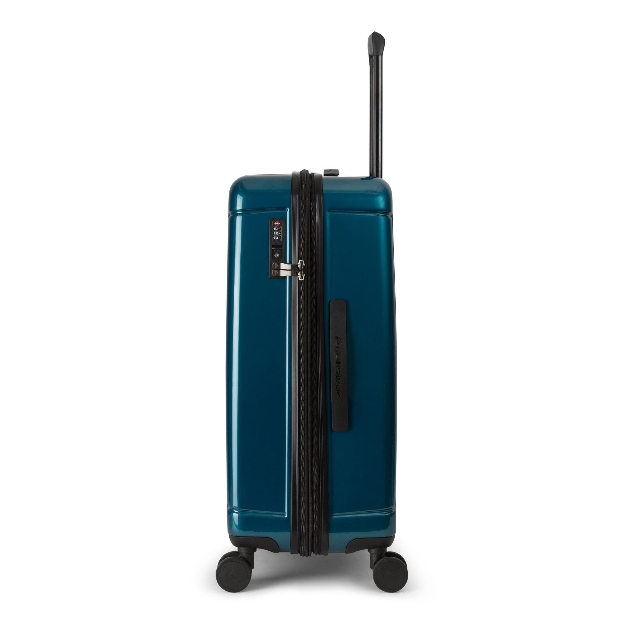 Quiksilver Malibu Suitcases PC Hardside Expandable Luggage with Spinner Wheels, 3-Piece Set, Alternate, color, Whale Blue