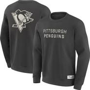 FANATICS Men's Fanatics Charcoal Pittsburgh Penguins Elements Future Ground Lettering Pullover Sweatshirt