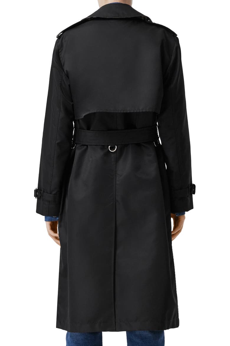 Deighton Trench Coat, Alternate, color, BLACK