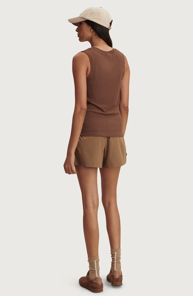 Varley Corby V-Neck Modal Blend Tank, Alternate, color, Pinecone