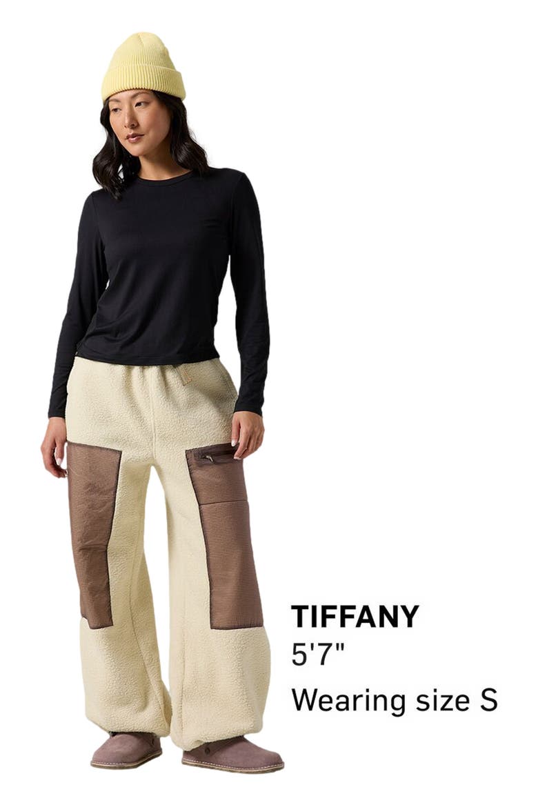 Wander Pile-Fleece Pant - Women's, Alternate, color, Fog/Bark