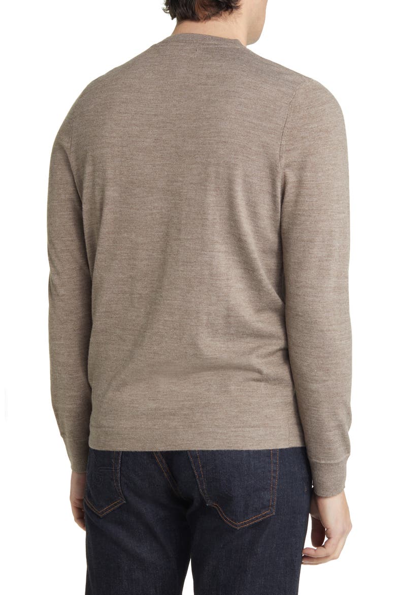 Tech Smart Crewneck Wool Blend Sweater, Alternate, color, TAN GREIGE