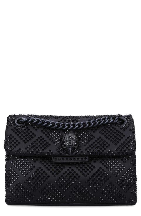 Mini Kensington Embellished Fabric Convertible Crossbody Bag