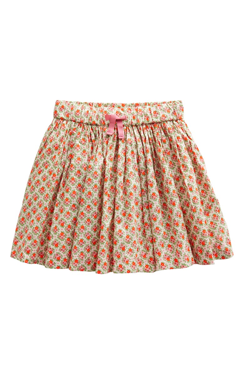 Mini Boden Kids' Floral Cotton Skirt, Main, color, 