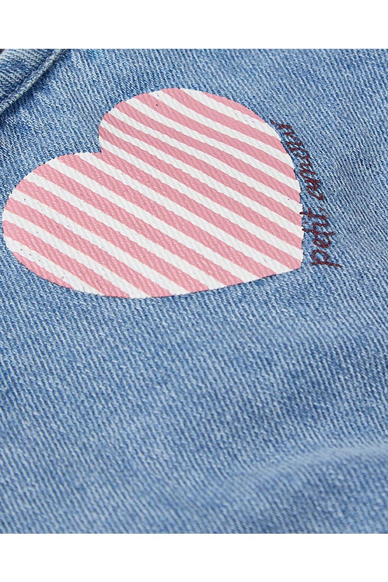 Petit Amour Denim Romper, Alternate, color, Denim