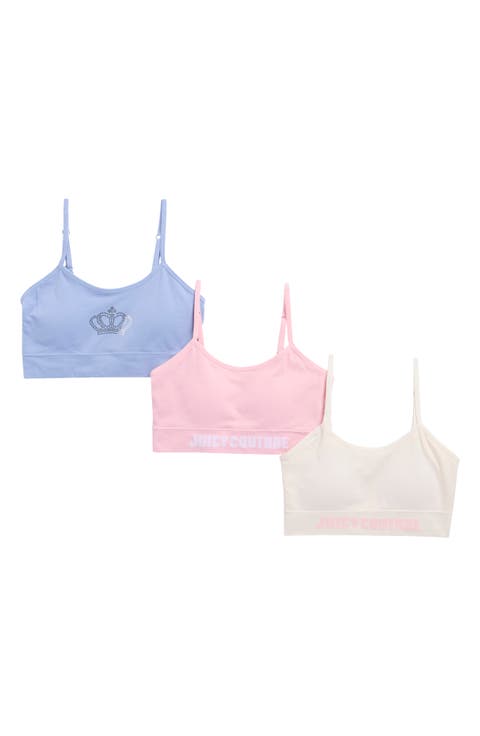 Kids' Assorted 3-Pack Bralettes (Little Kid & Big Kid)