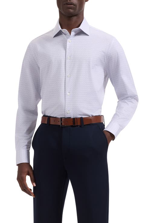 James OoohCotton® Geo Print Button-Up Shirt