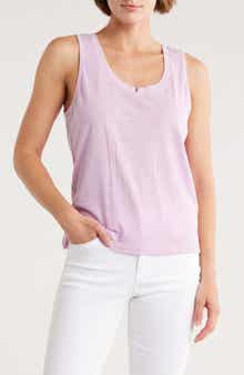 Democracy Notched Scoop Neck Tank Top