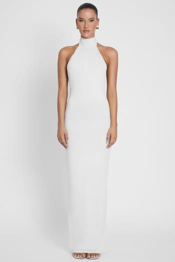 Alaia Drape Maxi Dress