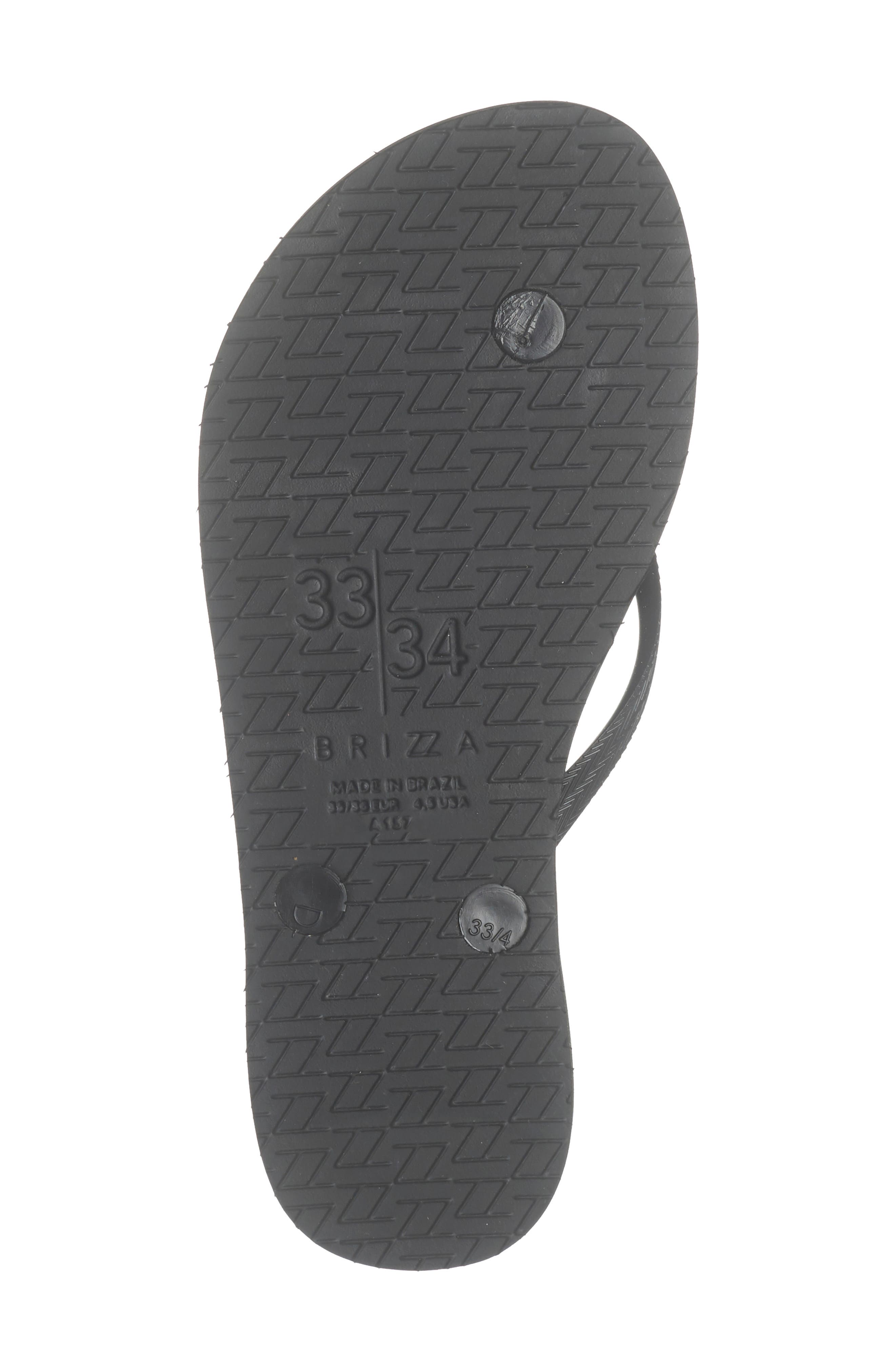 Studded Flip Flop, Alternate, color, BLACK