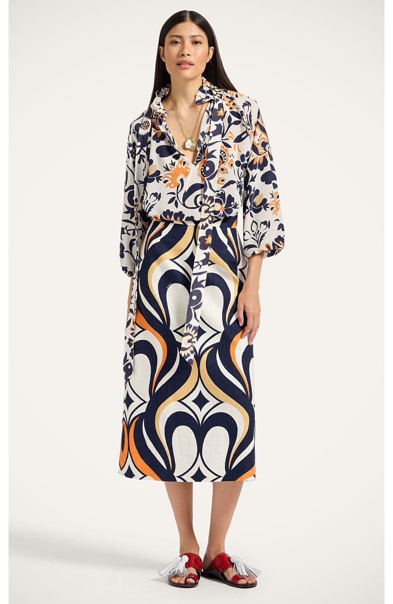 La DoubleJ Cerere Blouse, Main, color, Selva White