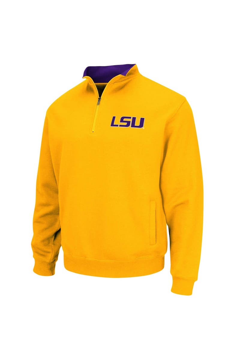 COLOSSEUM Men's Colosseum Gold LSU Tigers Tortugas Logo Quarter-Zip Jacket, Alternate, color, Gold