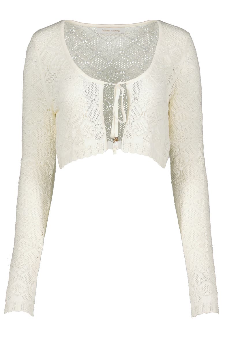 Monet Long Sleeve Cardigan, Alternate, color, Ivory