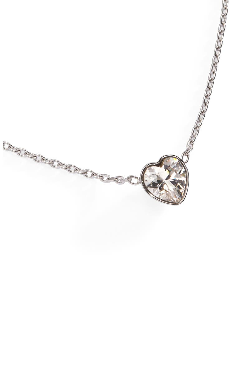 Heart Pendant Necklace, Alternate, color, Silver