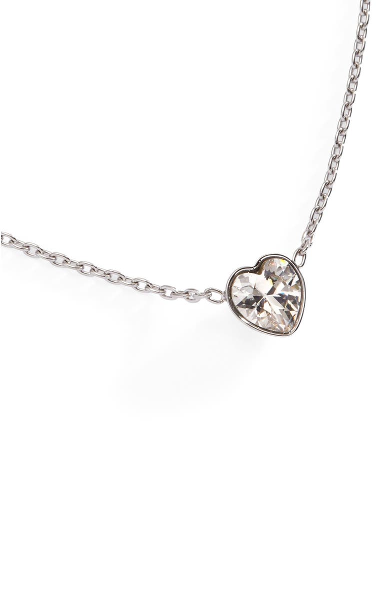 Alex and Ani Heart Pendant Necklace, Alternate, color, Silver