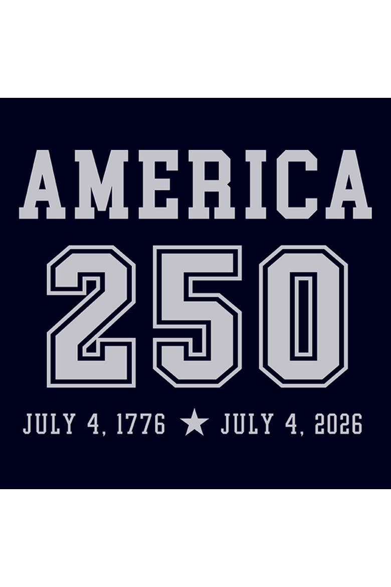 Juniors Lost Gods America Anniversary Dates T Shirt, Alternate, color, Navy Blue