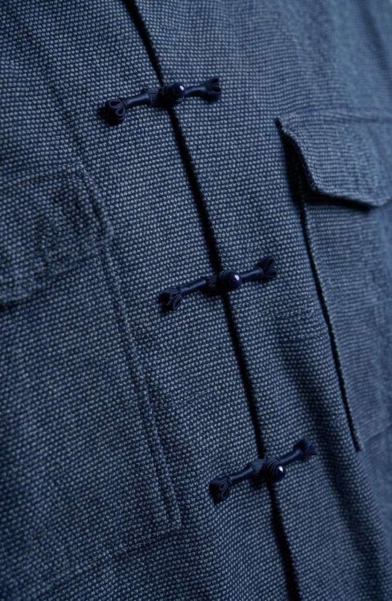 Modenaire Toggle Closure Hooded Jacket, Alternate, color, Indigo