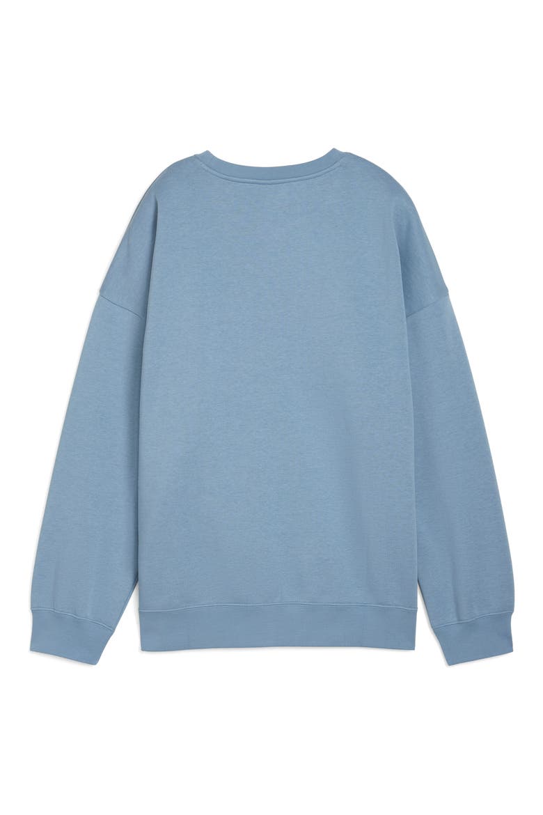 Essentials Oversize Fleece Sweatshirt, Alternate, color, COOL BLUE