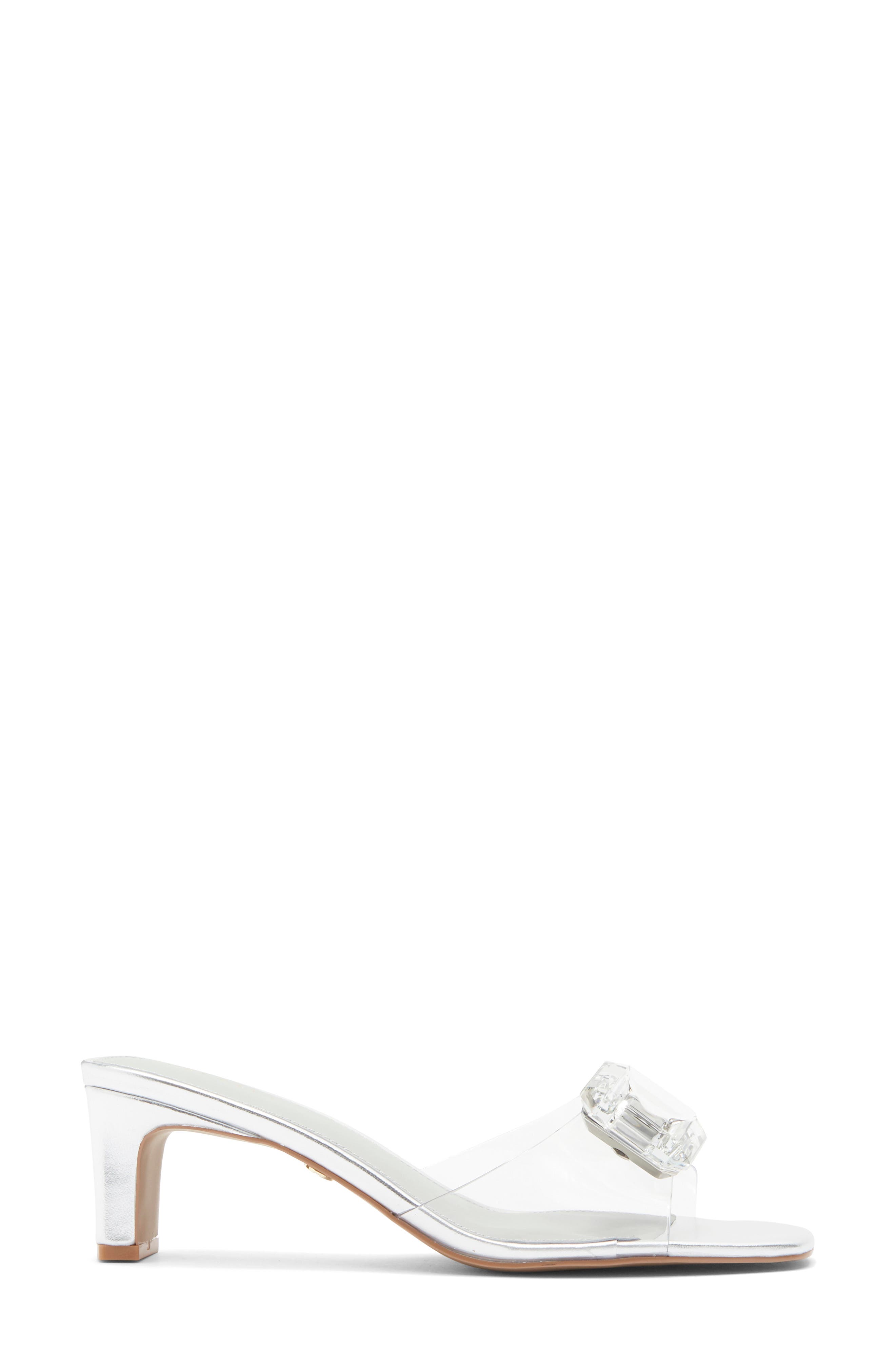 Park Avenue Jewel Detail Sandal, Alternate, color, SILVER