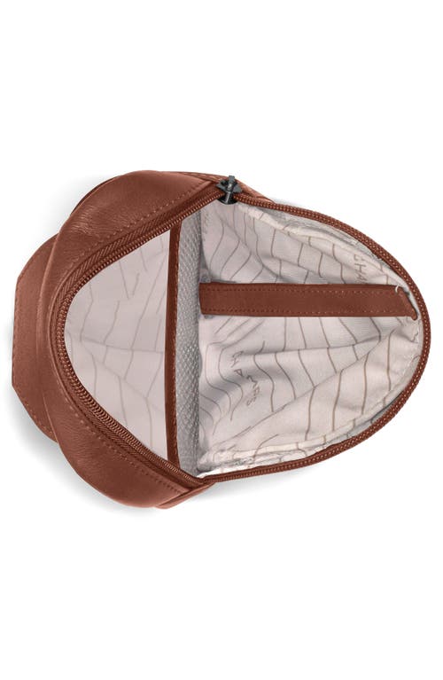 Champs Onyx Leather Sling Bag In Brown