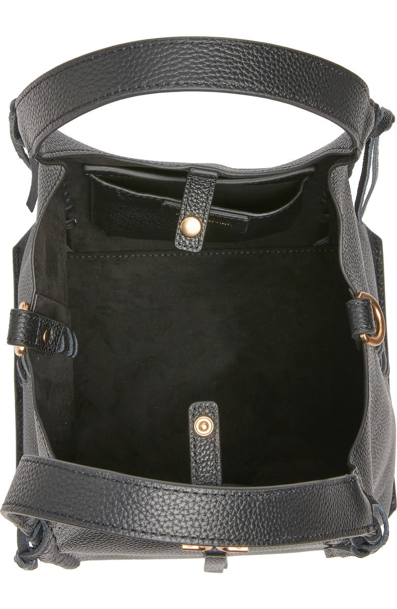 Sam Edelman Sylvia Mini Leather Crossbody Bag, Alternate, color, Black