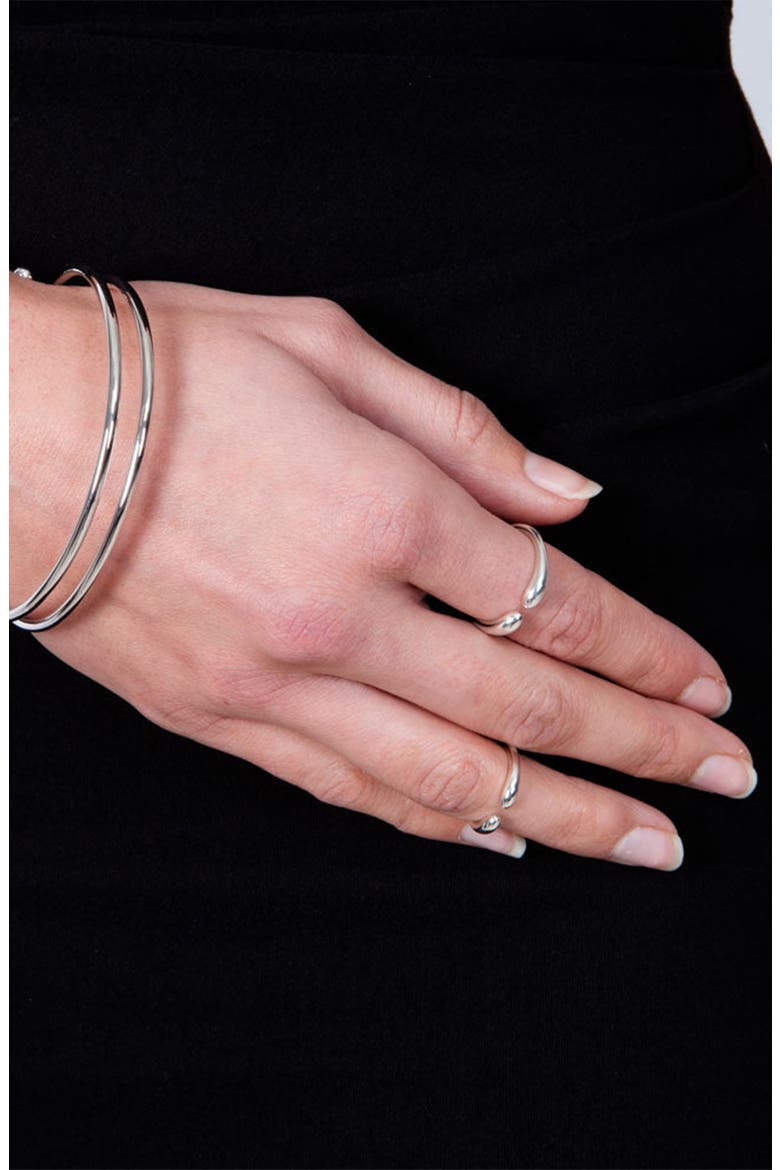 Open Midi Drip Ring, Alternate, color, Sterling Silver