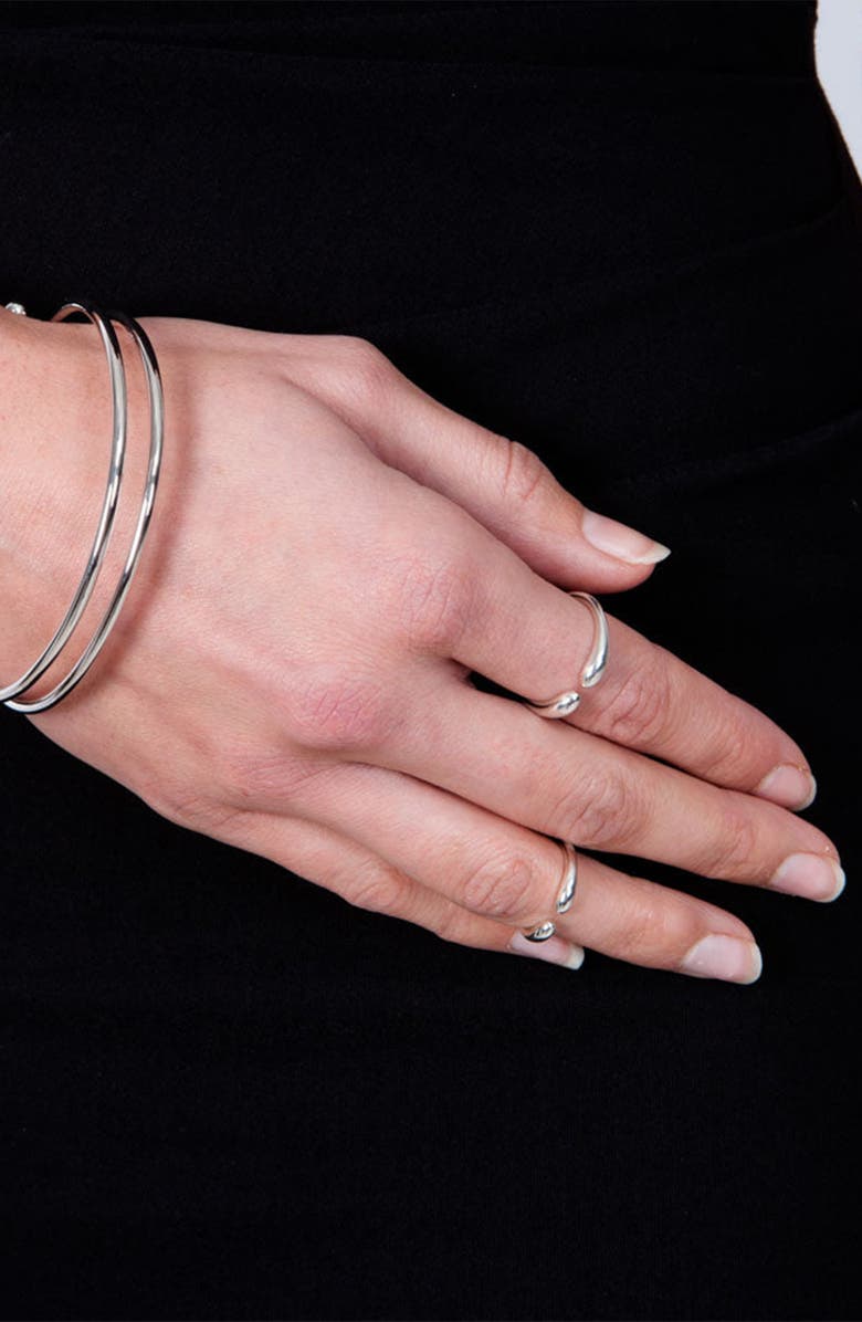 Lucy Quartermaine Open Midi Drip Ring, Alternate, color, Sterling Silver