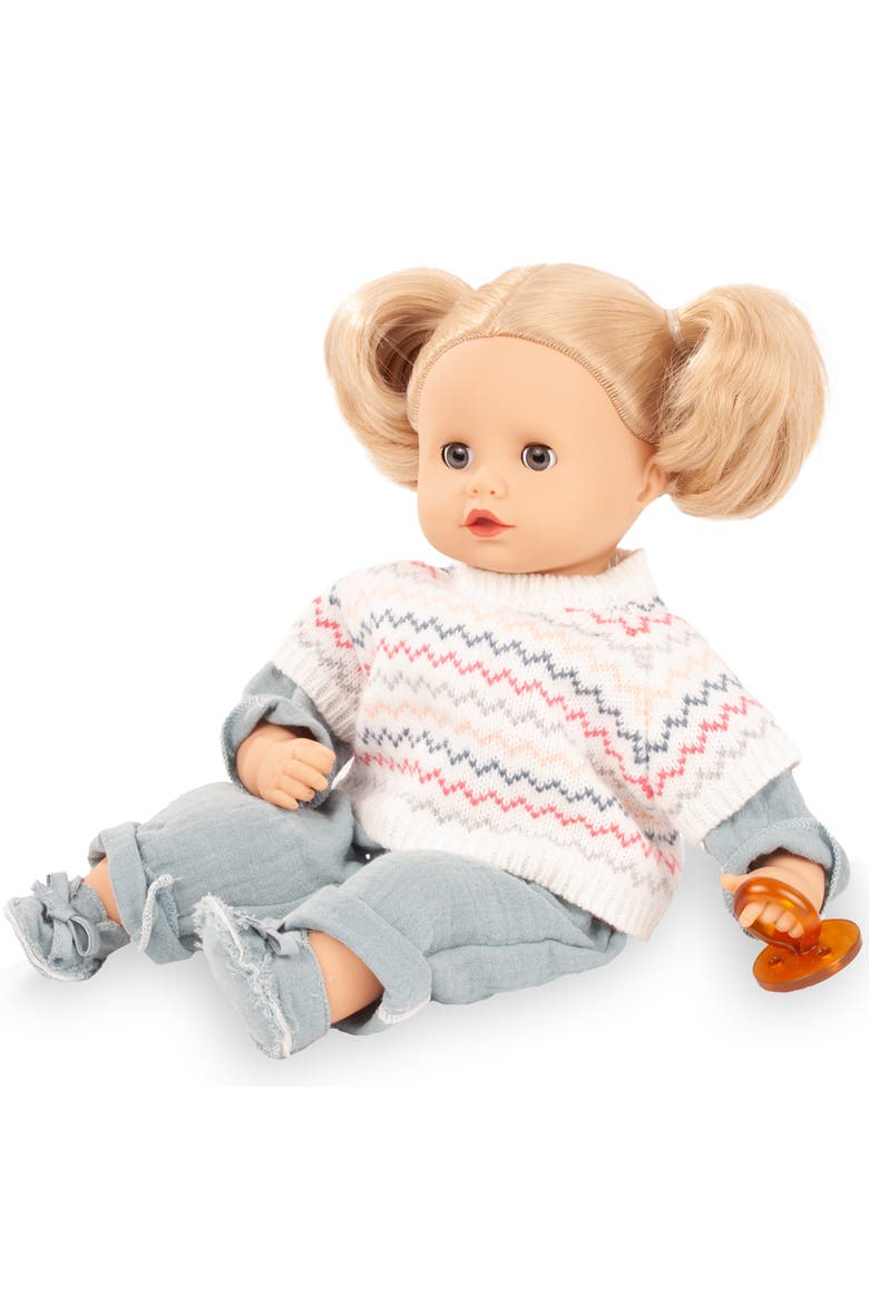 Muffin Zig Zag - 13" Doll, Chevron Knit Sweater Shirt, Kids 3+, Main, color, Multicolored