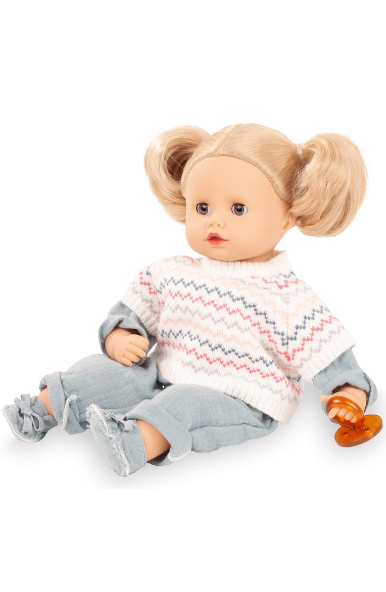 Gotz Muffin Zig Zag - 13" Doll, Chevron Knit Sweater Shirt, Kids 3+, Main, color, Multicolored