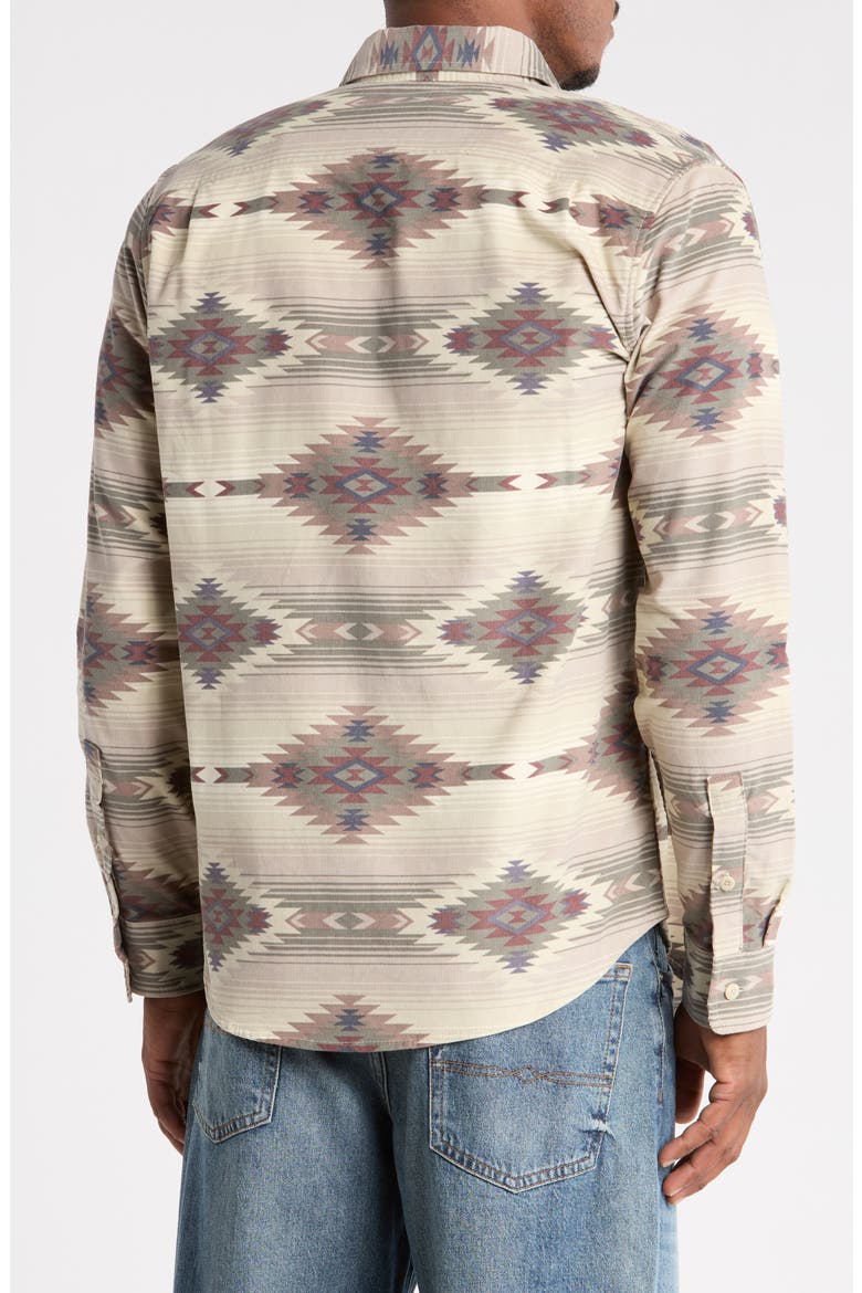 Mason Printed Cotton Corduroy Button-Up Shirt, Alternate, color, PLAZA TAUPE