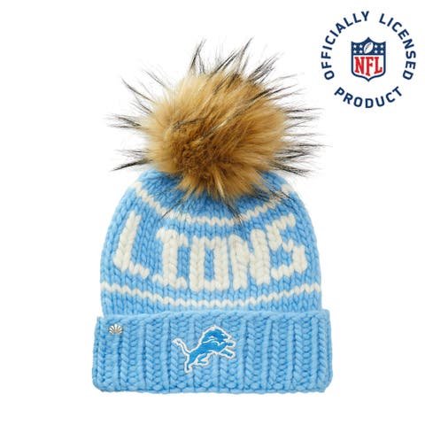 The Lions Beanie With Faux Fur Pom