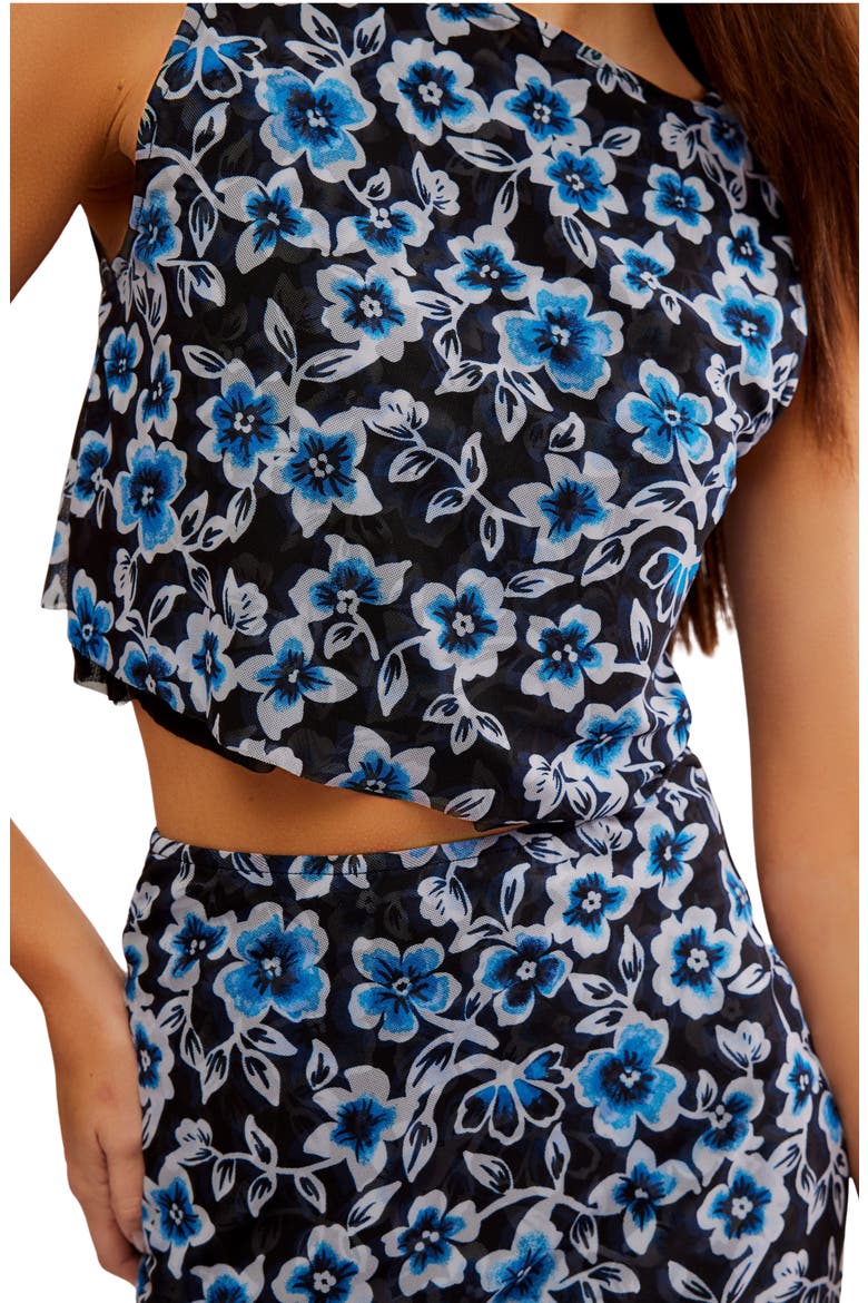 Mona Floral Tank & Midi Skirt Set, Alternate, color, BLACK COMBO