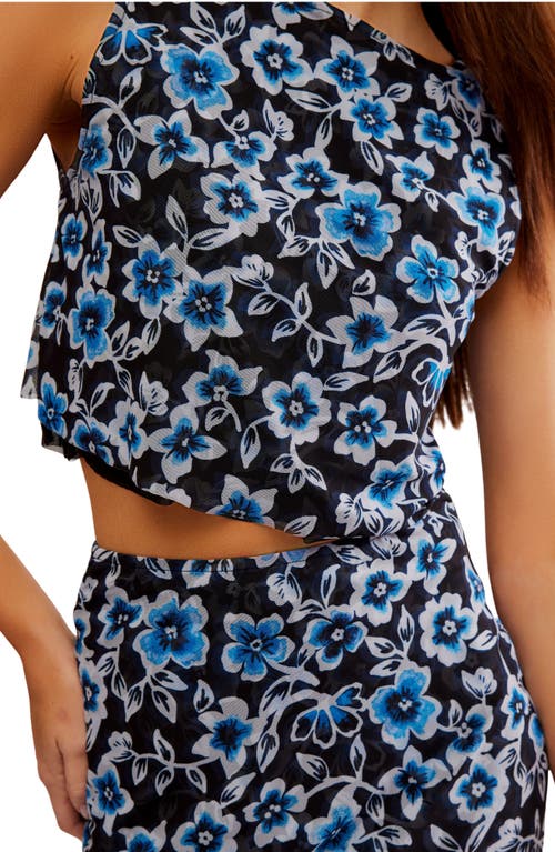 Free People Mona Floral Tank & Midi Skirt Set In Black Combo