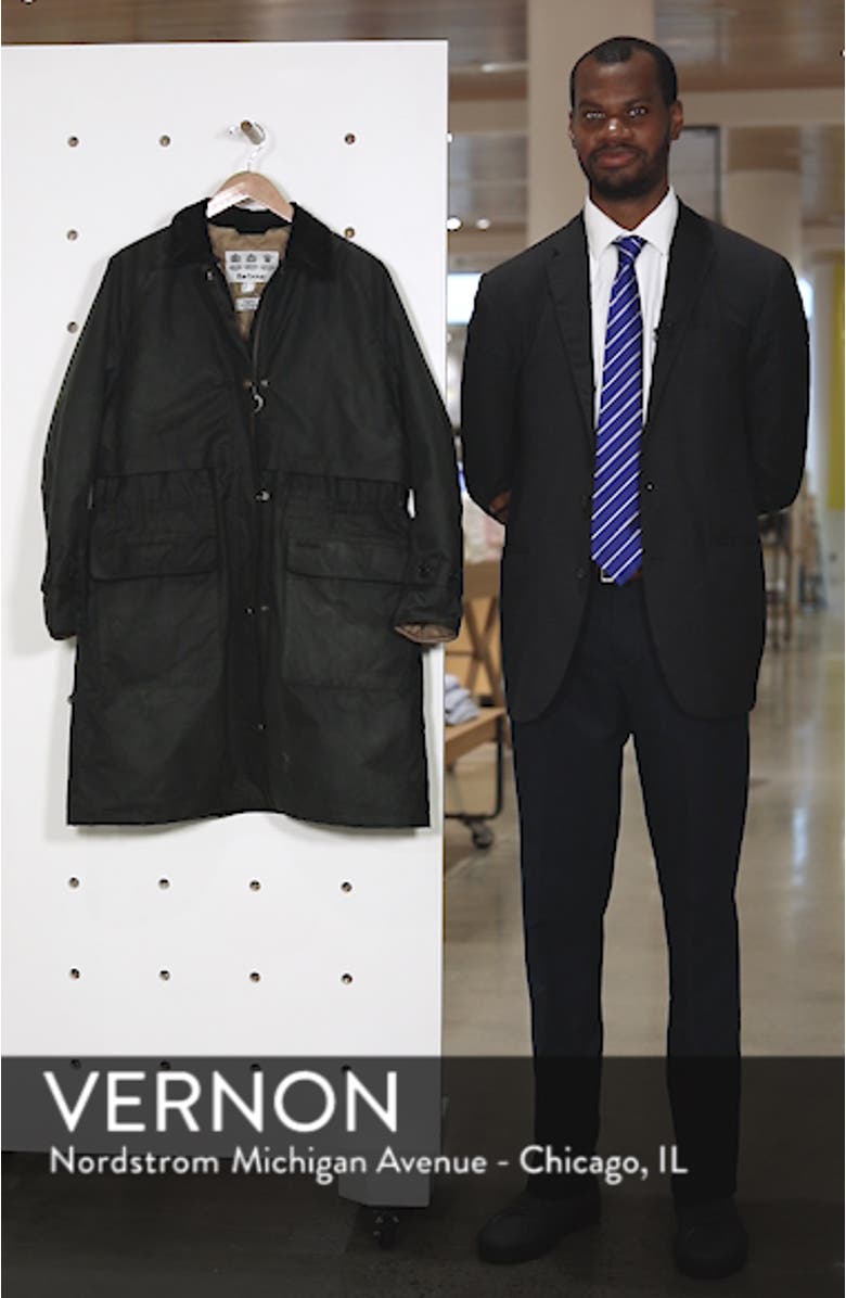 Floree Waxed Cotton Canvas Jacket with Faux Fur Collar, sales video thumbnail