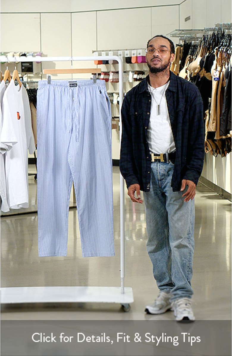 Yarn-Dyed Cotton Pajama Pants, sales video thumbnail