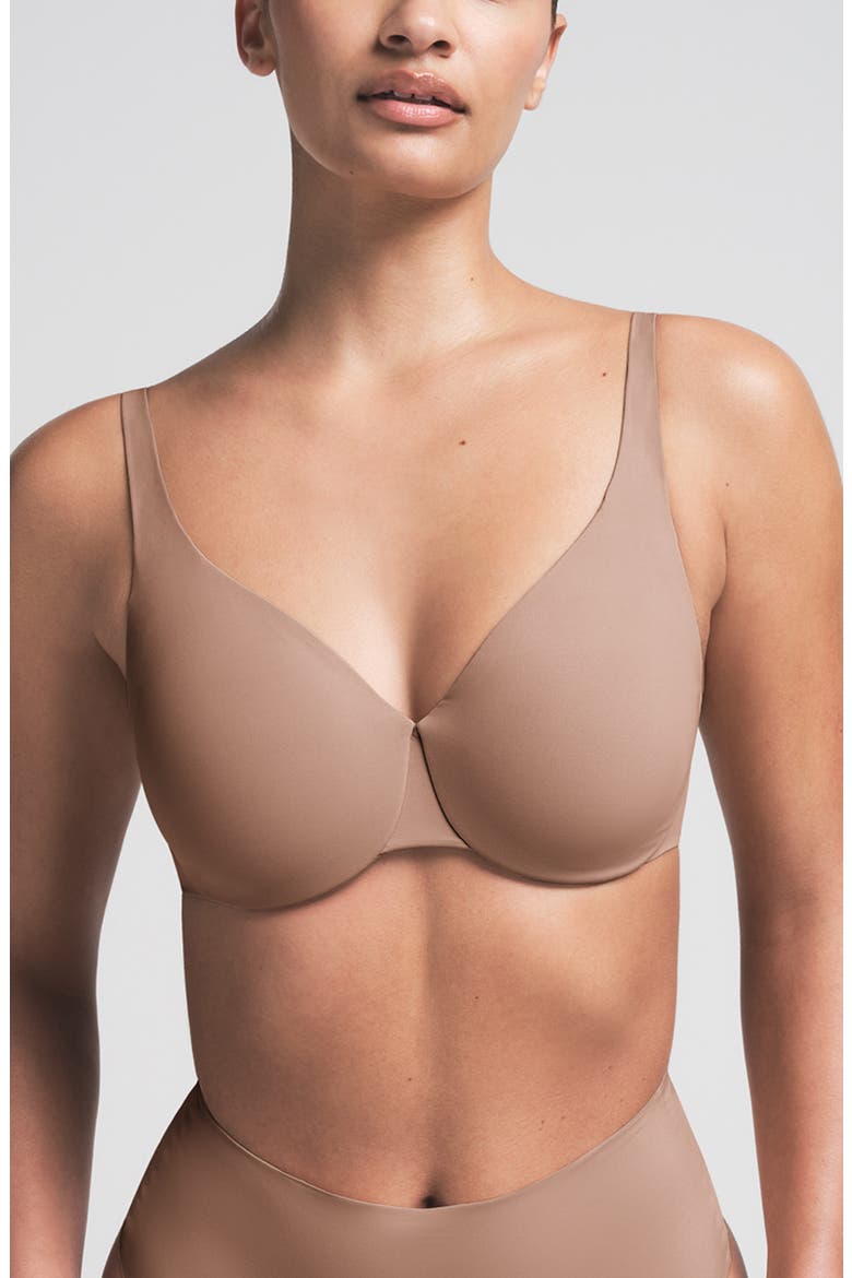 Unlined Full Coverage Bra, Main, color, SIENNA