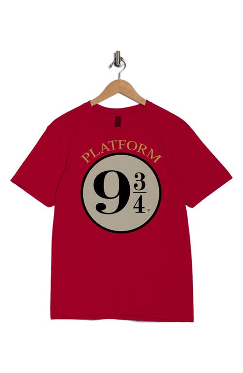 Monster Digital Harry Potter Platform 9 ¾ Graphic T-shirt In Red