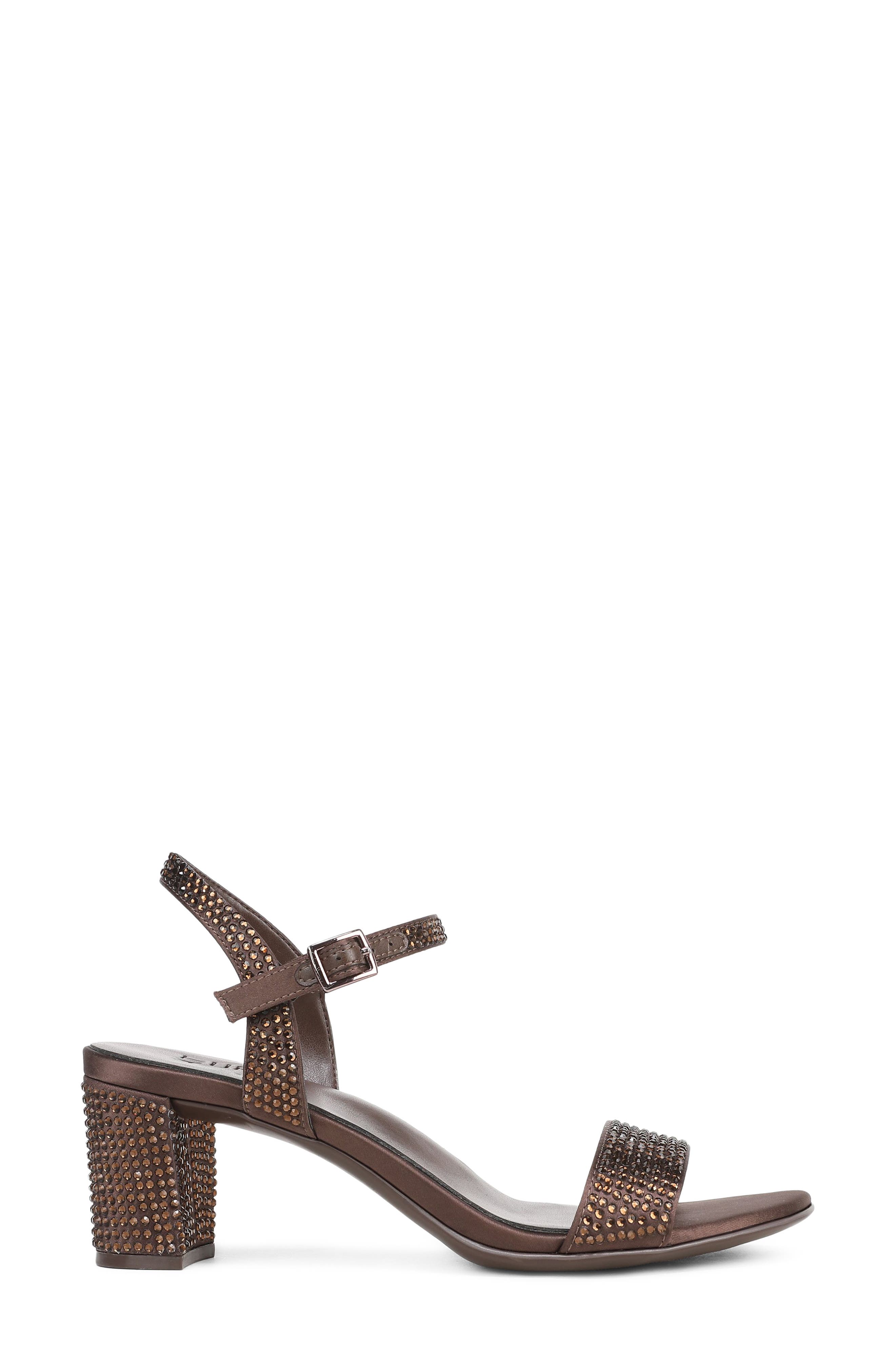 Bristol Block Heel Sandal, Alternate, color, CHOCOLATE BROWN SATIN