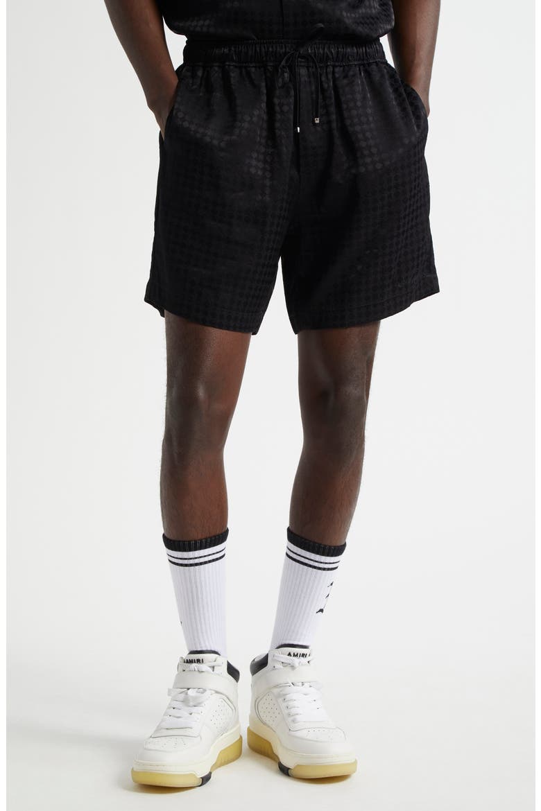 MA Quad Jacquard Shorts, Main, color, BLACK