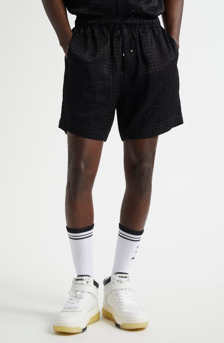 AMIRI MA Quad Jacquard Shorts, Main, color, Black