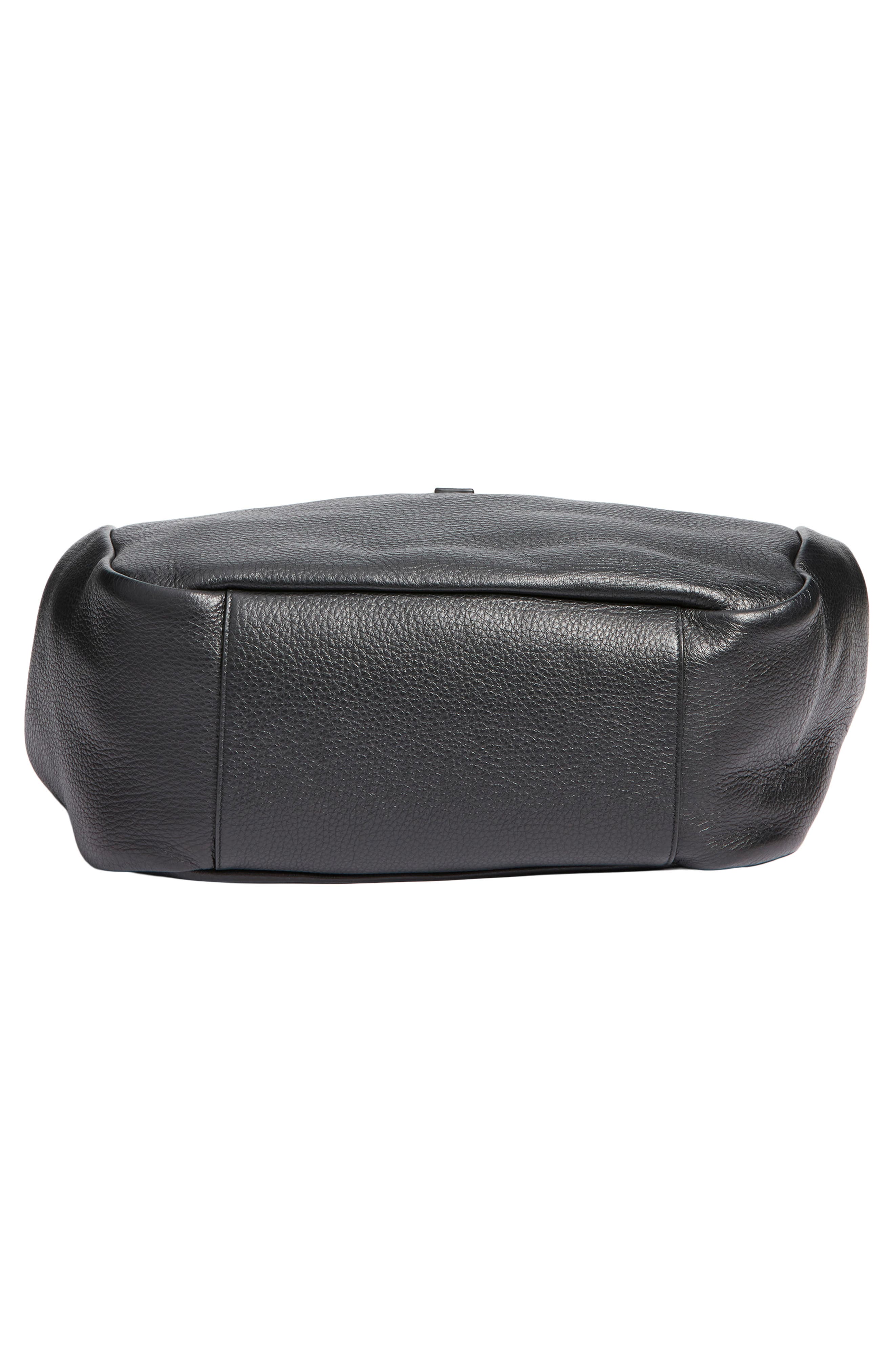 Saint Laurent Le 5 À 7 Bea Leather Tote, Alternate, color, 1000 Noir