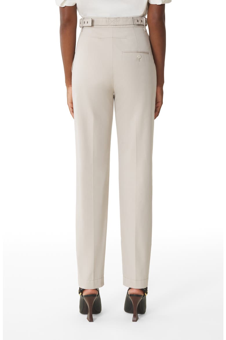 White Cigarette Pants In Technical Cotton, Alternate, color, White